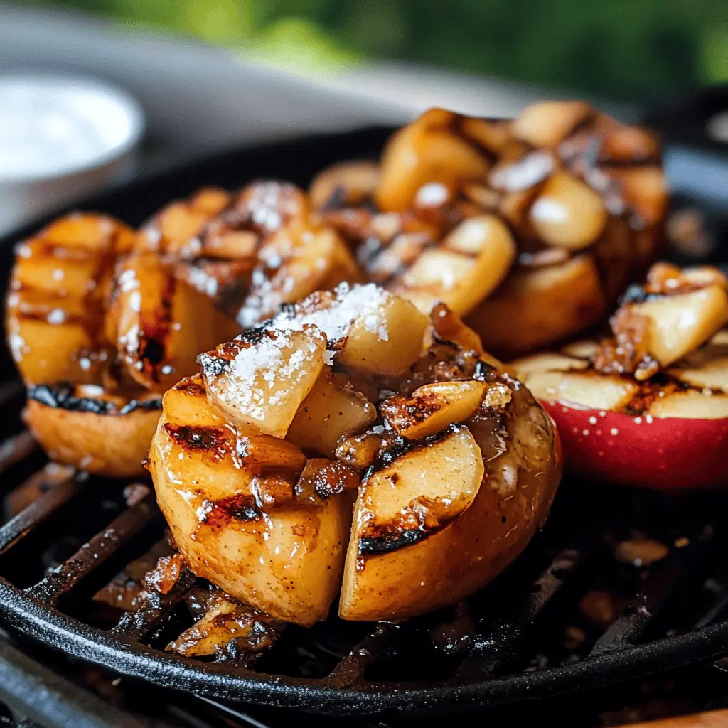 Treat yourself to the sweet and smoky delight of Bloomin' Grilled Apples! This simple recipe transforms fresh apples into a crowd-pleasing dessert, bursting with warm cinnamon and caramel flavors. Perfect for summer cookouts, fall gatherings, or any time you need a delicious treat. Save this pin for your next outdoor meal or cozy gathering!
