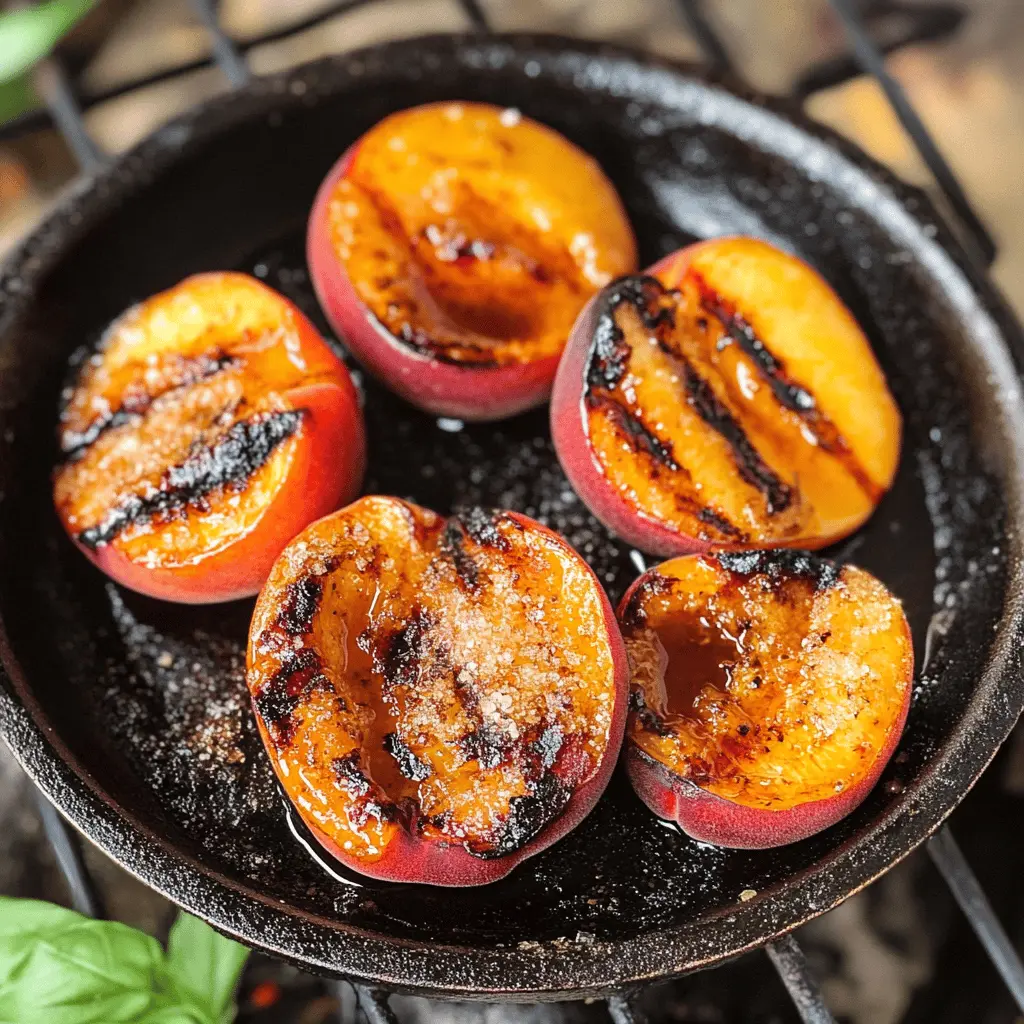 Sweet caramelized brown sugar grilled peaches are the perfect summer treat! This easy recipe highlights juicy peaches with a hint of warm vanilla flavor. Ideal for backyard gatherings or a cozy family dessert, these grilled peaches are a delightful balance of sweet and smoky. Save this pin for your next cookout and impress your guests with a simple yet delicious dessert!
