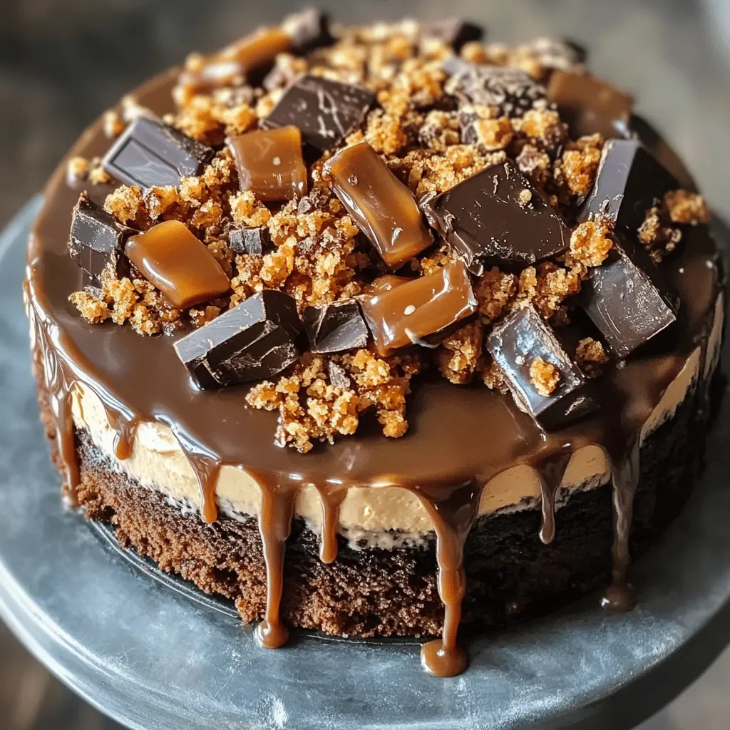 This Chocolate Caramel Toffee Crunch Cake is a delightful treat that combines rich chocolate, gooey caramel, and crunchy toffee bits for an unforgettable dessert experience. Perfect for birthdays or any special gathering! Save this recipe to wow your family and friends with a slice of heaven that’s as delicious as it looks!