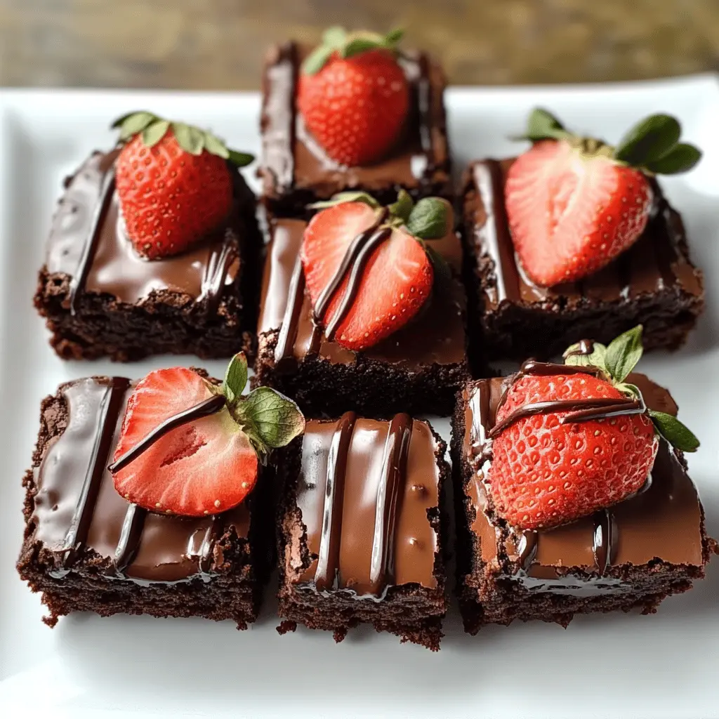 These Chocolate Covered Strawberry Brownies are the perfect blend of rich chocolate and fresh strawberries! With a fudgy base and a glossy strawberry topping, they're an impressive treat for any occasion. Want to make your dessert table stand out? Save this pin for your next celebration or sweet craving!