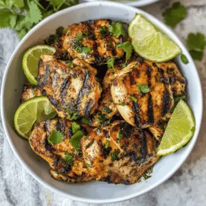 This Cilantro Lime Chicken is a zesty delight that combines fresh cilantro, tangy lime juice, and juicy chicken for a flavor-packed meal. Perfect for grilling or baking, it's easy to make and sure to impress at your next cookout or family dinner. Save this recipe to keep the taste of summer on your plate all year round!