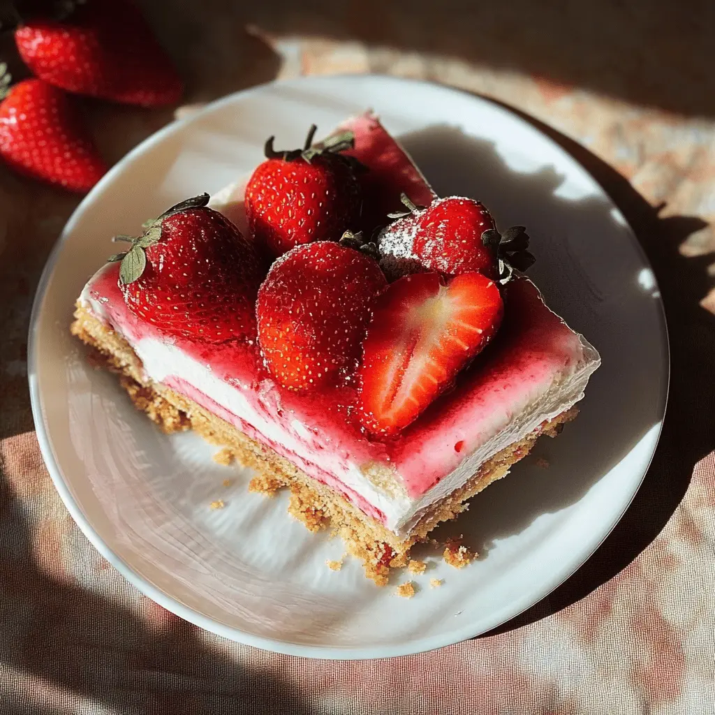 This Fresh Strawberry Yum Yum is a delightful treat bursting with sweet, juicy strawberries and creamy layers. Perfect for a summer dessert or a refreshing snack! Save this easy recipe for a fun gathering, picnic, or just a cozy day at home. Your taste buds will thank you for this delightful combination!