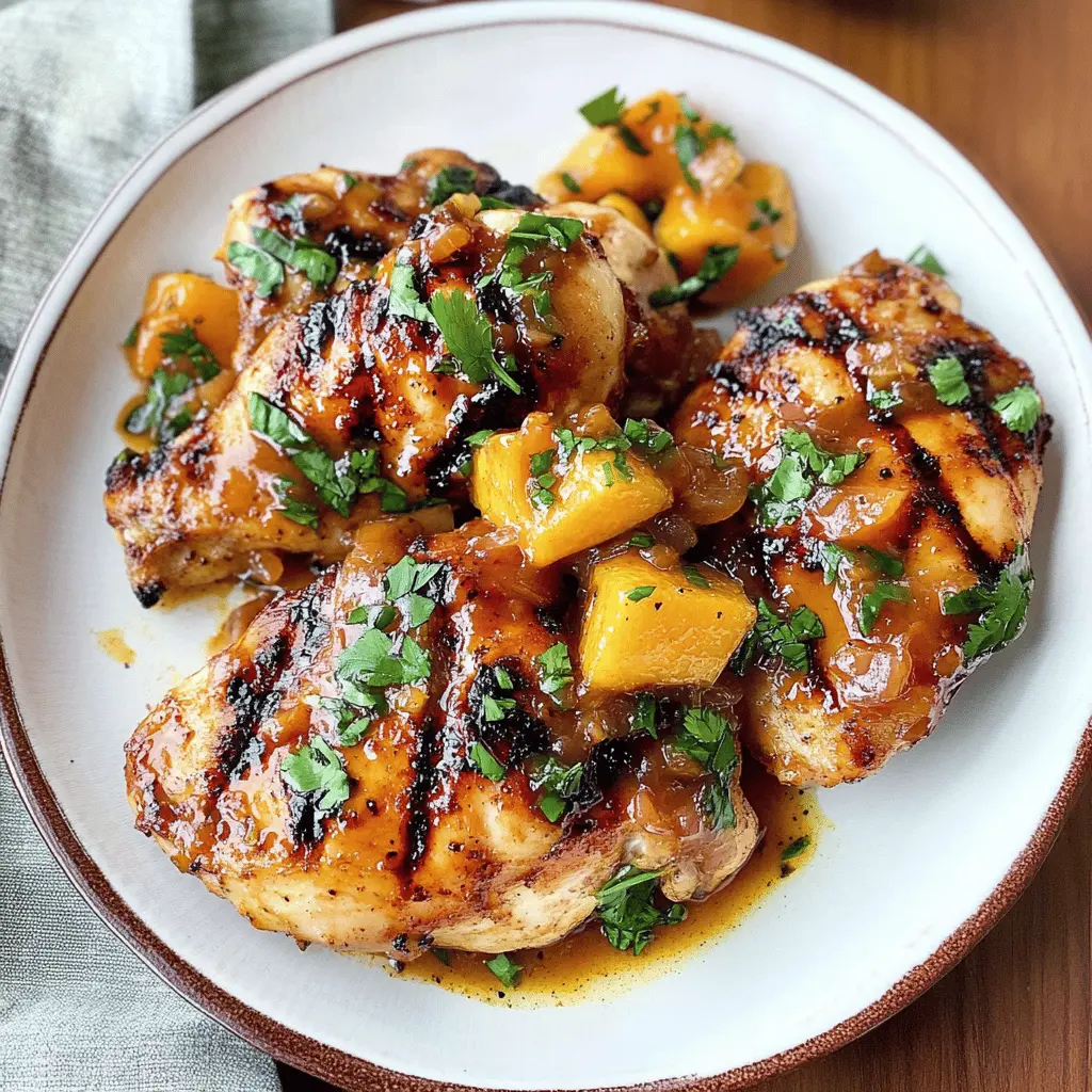 Looking for a flavor-packed dish? Try this Grilled Chicken with Peach Chipotle Sauce! The sweet and spicy sauce elevates tender grilled chicken, making it perfect for summer cookouts or a cozy dinner. Save this easy recipe to impress your family and friends with a delightful balance of flavors at your next gathering!