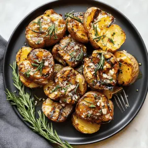 Get ready to enjoy these Grilled Garlic Rosemary Smashed Potatoes, bursting with fresh flavors! These crispy, tender potatoes are seasoned with garlic and fragrant rosemary, perfect for summer barbecues or cozy dinners. Save this recipe for a delicious side dish that everyone will love! Ideal for gatherings, picnics, or simply a treat for yourself.