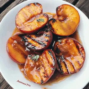 Sweet, juicy grilled peaches drizzled with a warm cinnamon honey sauce make for a delightful summer treat! This simple recipe highlights the natural flavors of the peaches while adding a touch of warmth and sweetness. Perfect for a light dessert or an impressive addition to your summer gatherings. Save this recipe now to wow your guests at your next barbecue or picnic!