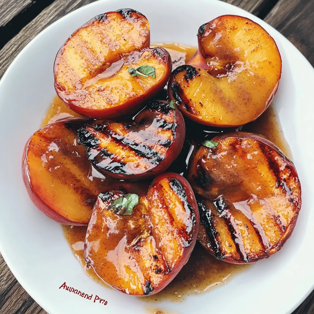 Sweet, juicy grilled peaches drizzled with a warm cinnamon honey sauce make for a delightful summer treat! This simple recipe highlights the natural flavors of the peaches while adding a touch of warmth and sweetness. Perfect for a light dessert or an impressive addition to your summer gatherings. Save this recipe now to wow your guests at your next barbecue or picnic!