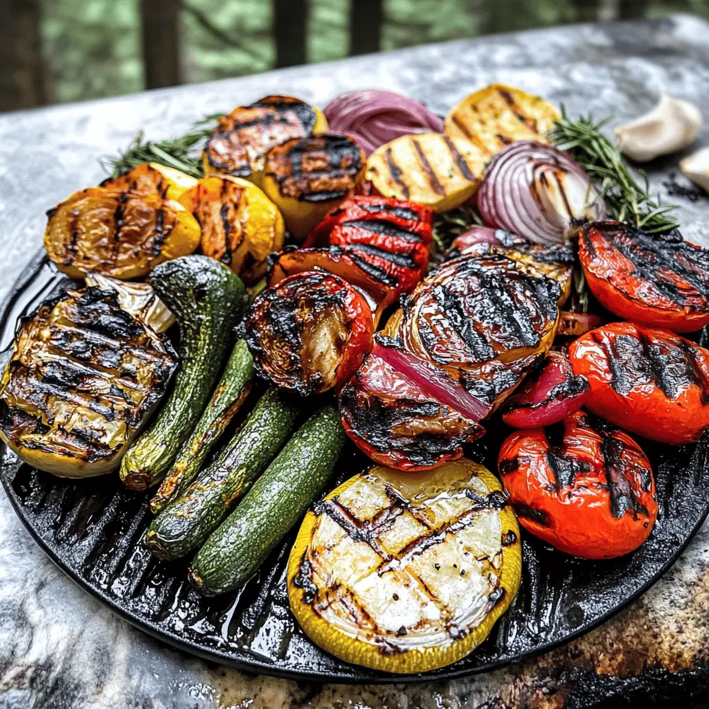 Elevate your summer meals with this vibrant Grilled Vegetables recipe! Packed with fresh flavors from zucchini, bell peppers, and eggplant, these colorful veggies are perfect for BBQs or as a light side dish. Easy to prepare, they make any meal feel special. Save this pin for your next cookout or family gathering!