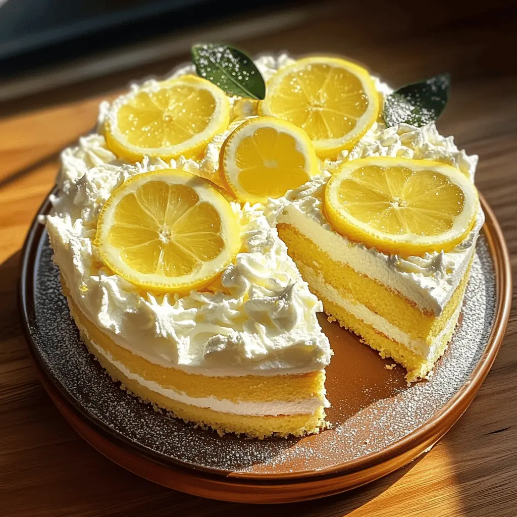 Light and refreshing, this Italian Lemon Cream Cake is the perfect dessert to impress your guests! With its zesty lemon flavor and creamy layers, it's a delightful treat for any occasion, from summer picnics to special celebrations. Don't forget to save this recipe for a sunny day when you're in the mood for something sweet and citrusy!