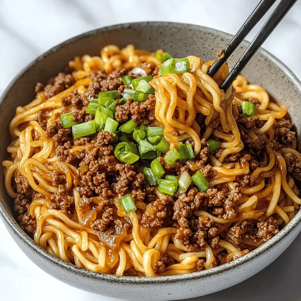 Craving a quick and tasty dinner? These Mongolian Ground Beef Noodles are packed with savory flavors and come together in just 30 minutes! With tender beef, fresh veggies, and a delicious sauce, this dish is perfect for busy weeknights or family gatherings. Save this recipe and whip it up for your next meal!