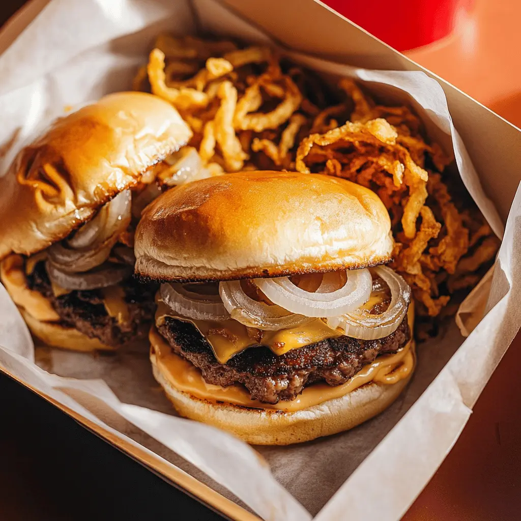 This Oklahoma Fried Onion Burger is a game-changer for your next cookout! With juicy beef, crispy onions, and a hint of seasoning, every bite bursts with flavor. Perfect for family gatherings or summer BBQs, these burgers will be the highlight of your meal. Save this recipe now to impress your guests with a true taste of Oklahoma!
