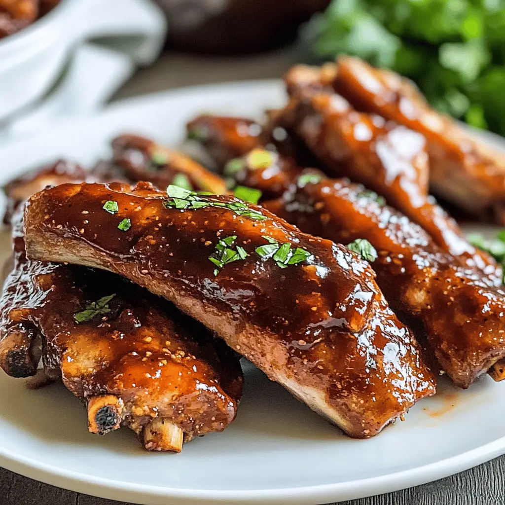 Get ready for a mouthwatering dinner with these Oven Baked BBQ Boneless Country Style Pork Ribs! These tender ribs are slathered in a rich barbecue sauce that perfectly caramelizes in the oven. Great for busy weeknights or weekend gatherings, this easy recipe will have everyone asking for seconds. Save this pin for your next family meal!
