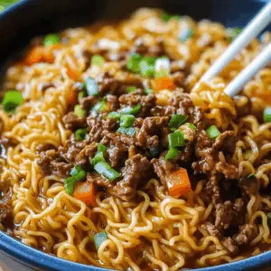 Warm up with this cozy Slow Cooker Beef Ramen Noodles recipe! It's packed with tender beef, fresh veggies, and flavorful spices, all simmered to perfection. Perfect for busy weeknights or a comforting weekend meal. Save this delicious recipe to enjoy a hearty bowl of ramen anytime you want! 🍜✨