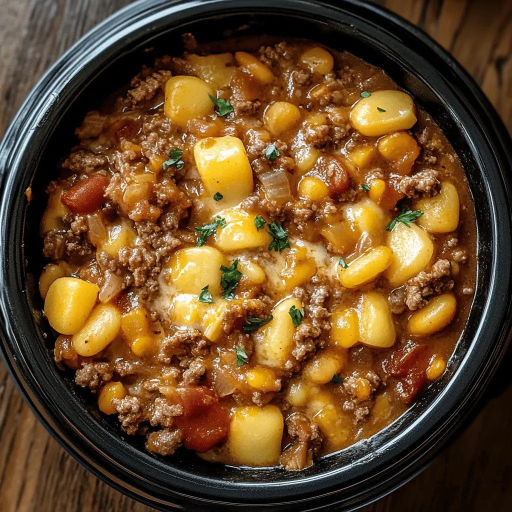 Looking for a hearty and comforting meal? This Slow Cooker Cowboy Casserole combines tender ground beef, creamy corn, and cheesy goodness all in one dish! Perfect for busy weeknights or family gatherings, this easy recipe will quickly become a favorite. Save this pin to enjoy a delicious and satisfying meal anytime!