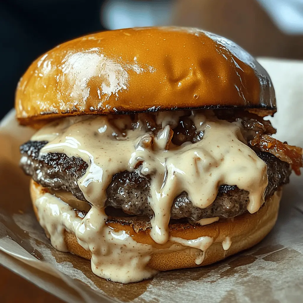 Get ready for a burger experience like no other! These smash burgers are topped with a creamy baconnaise sauce that takes flavor to the next level. Made with juicy beef patties and crispy bacon bits, this recipe is perfect for summer BBQs or family dinners. Save this pin for a mouthwatering meal everyone will love!