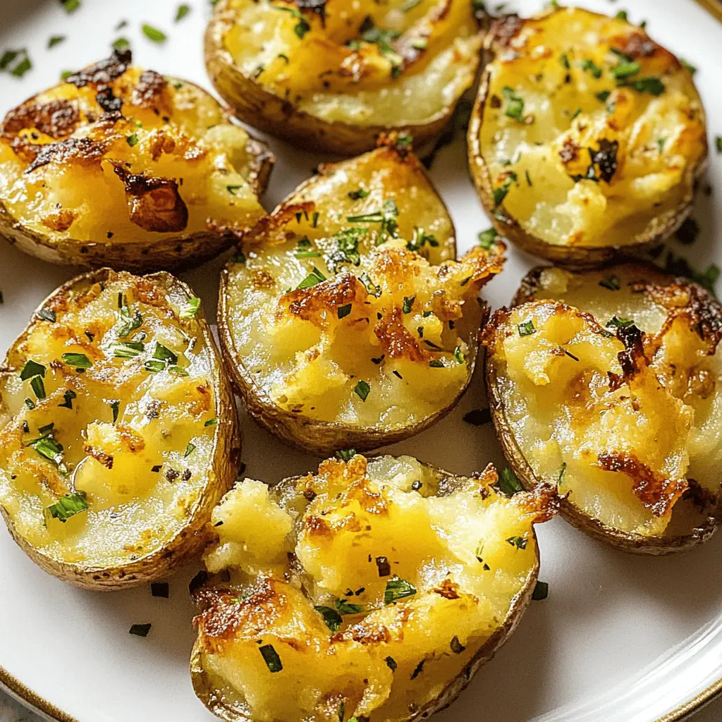 Crispy on the outside and fluffy on the inside, these smashed potatoes are a perfect side dish! Tossed in olive oil and herbs, they bring a burst of flavor to any meal. Ideal for family dinners or casual get-togethers, be sure to save this easy recipe for your next gathering!