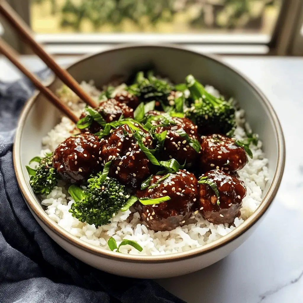 Easy 30-Minute Mongolian Beef Meatballs