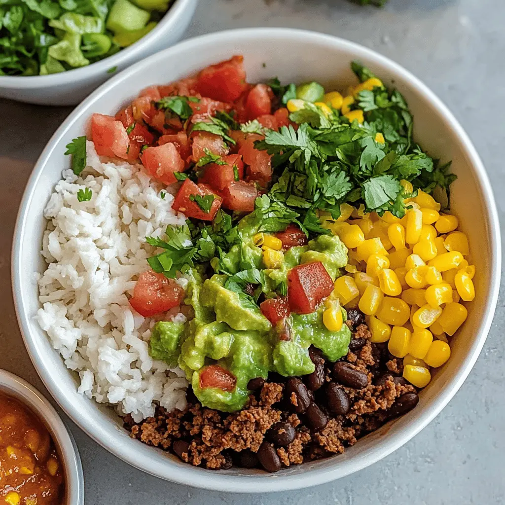 Easy Ground Beef Burrito Bowl Recipe