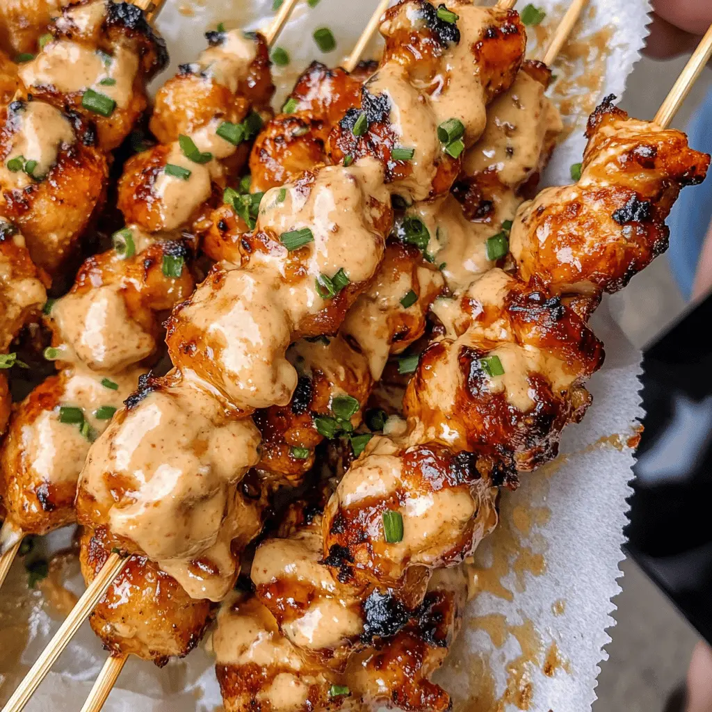 Easy Bang Bang Chicken Skewers Recipe