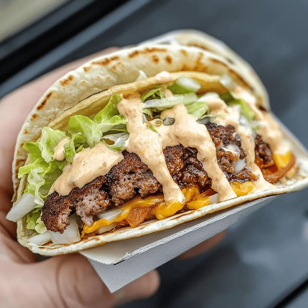 Easy Original Smash Burger Tacos Recipe