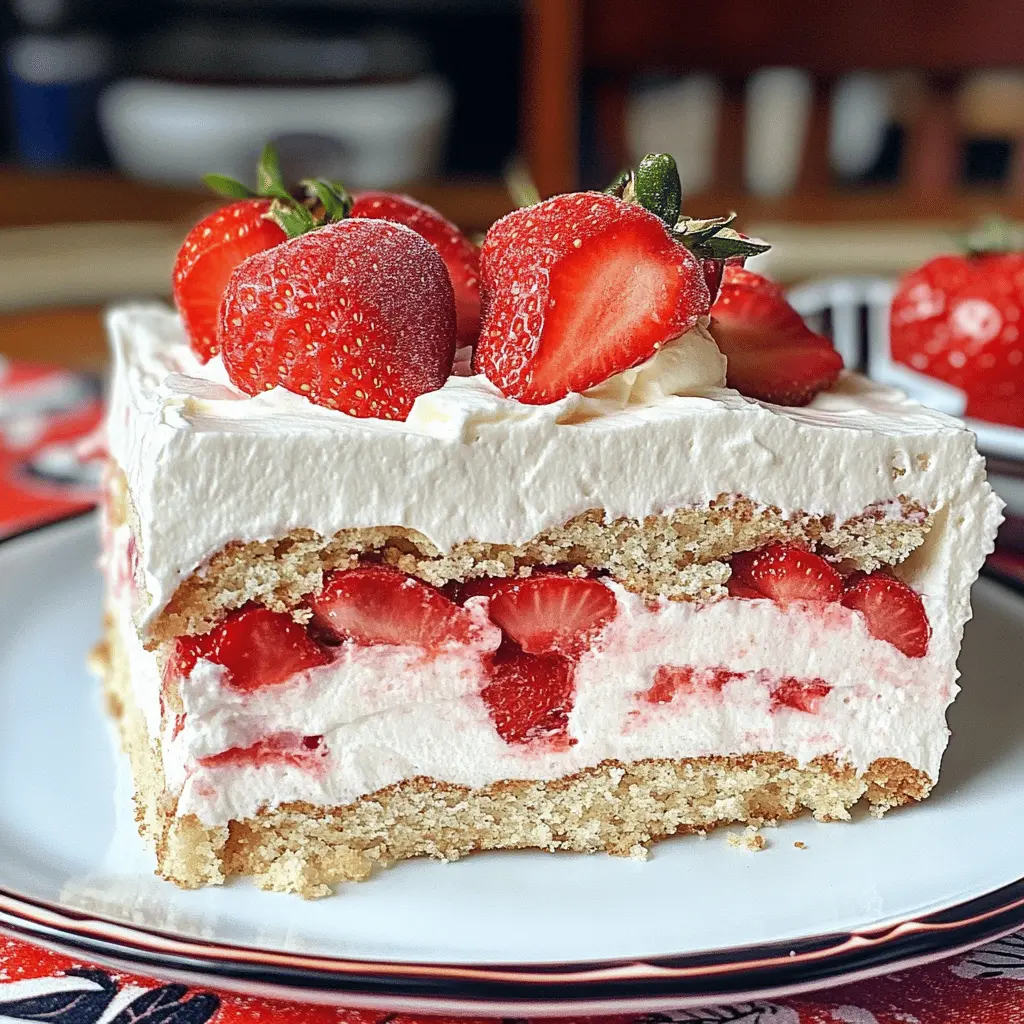 Easy No-Bake Strawberry Icebox Cake Recipe