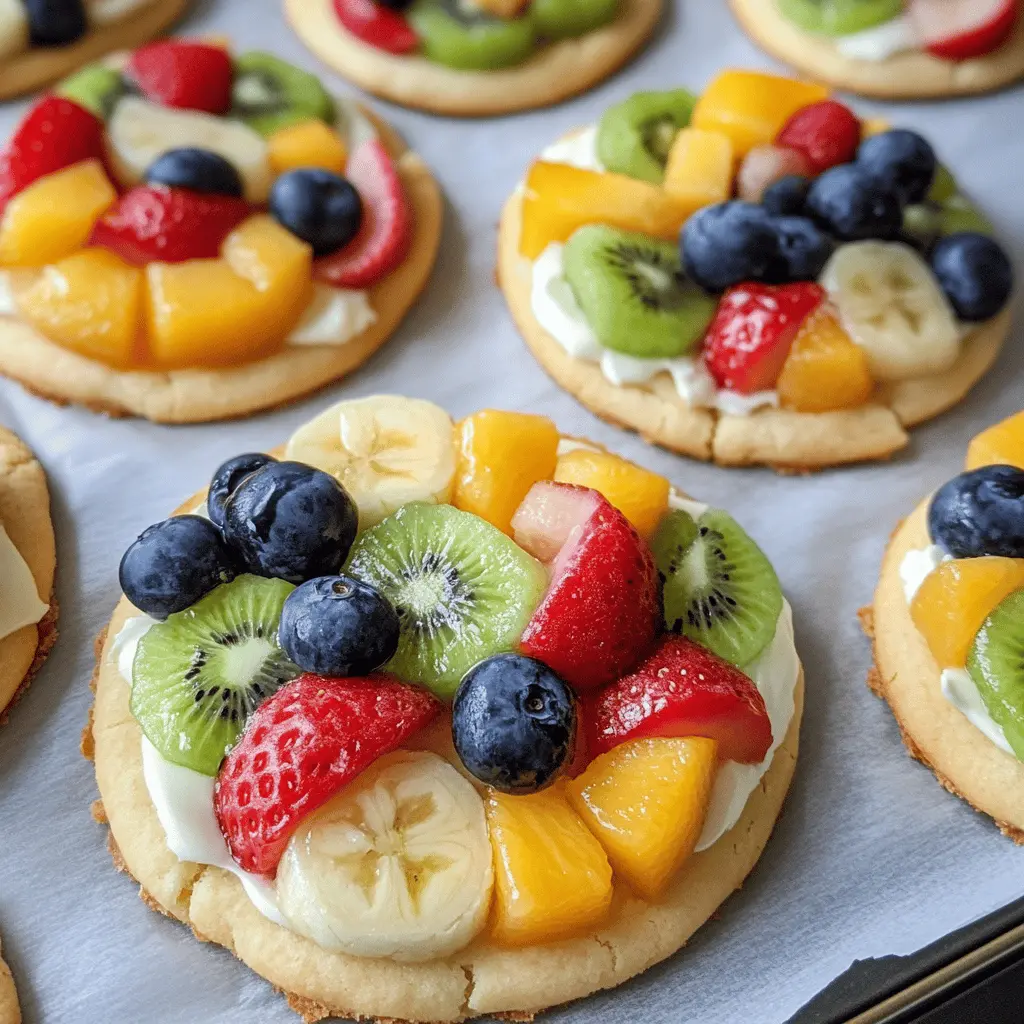 Easy Fruit Pizza Cookies Recipe