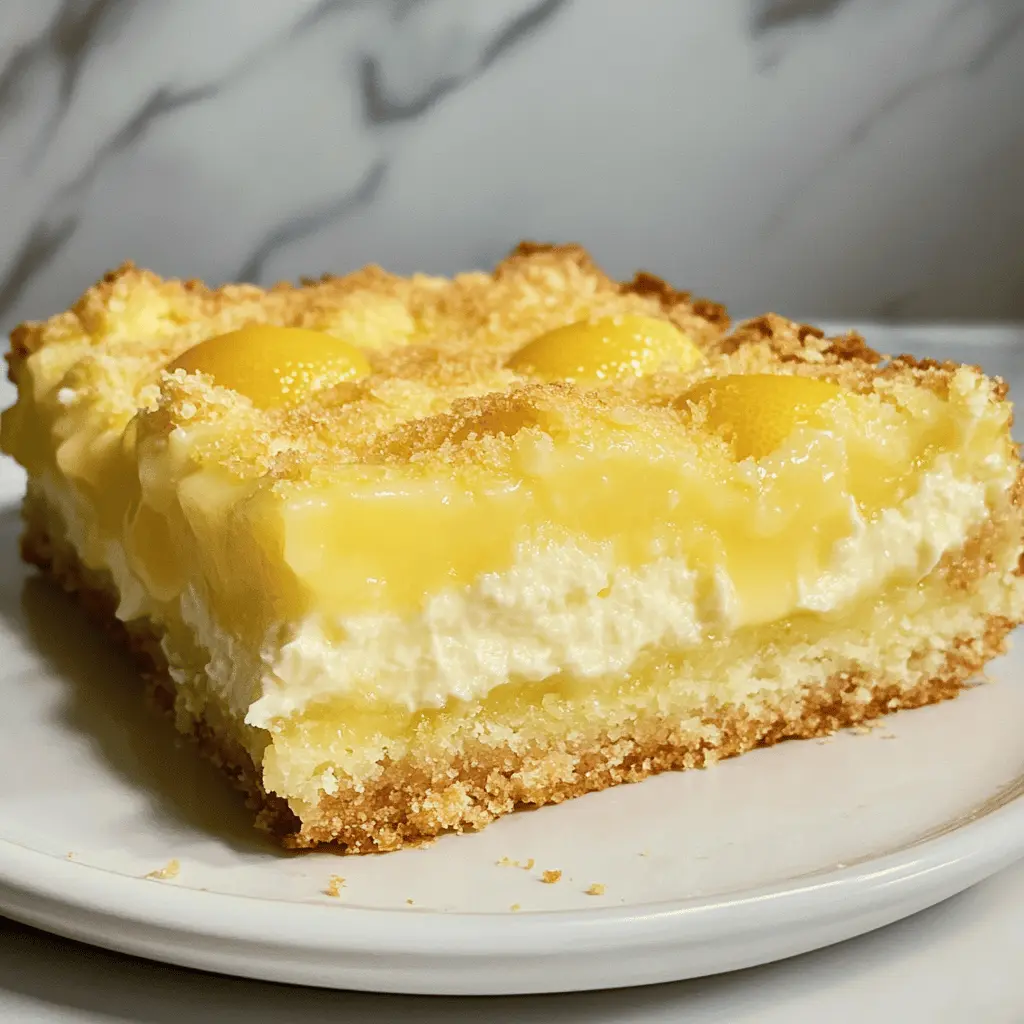 Easy Tangy Lemon Cream Cheese Dump Cake With Buttery Crust
