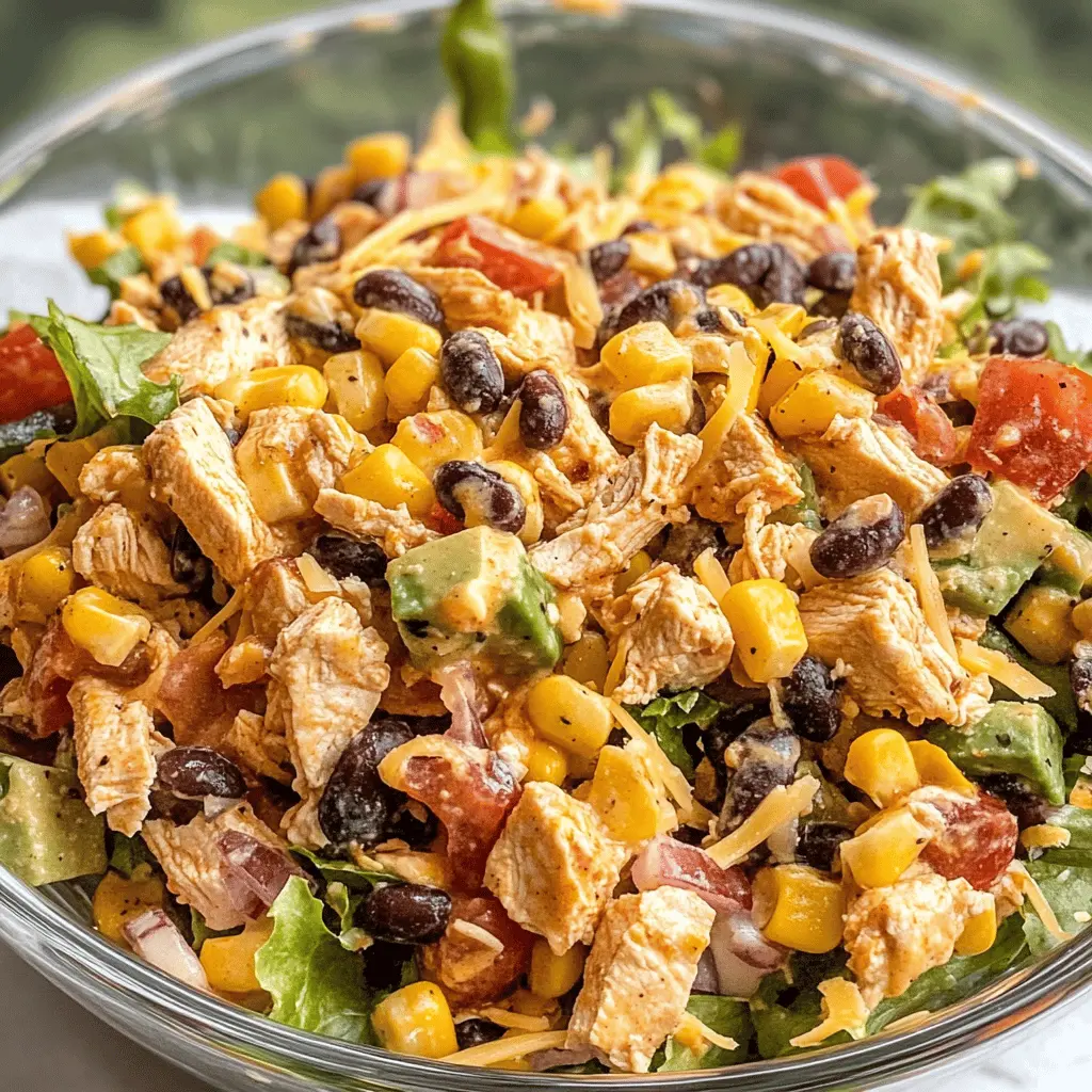 Easy Southwest Chicken Salad Recipe