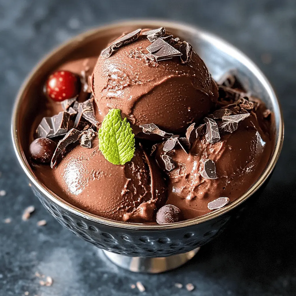 Easy Homemade Chocolate Sorbet Recipe