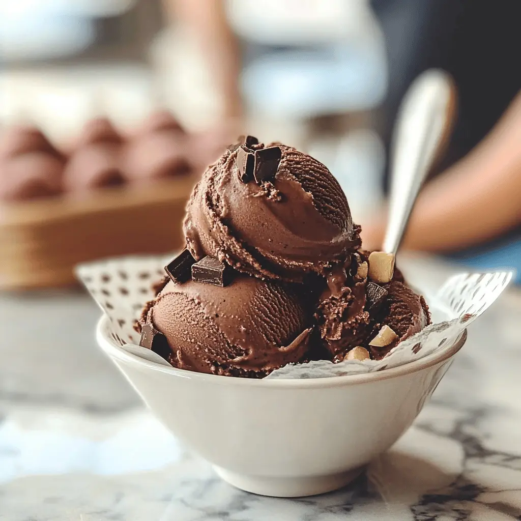 Easy Creamy Dark Chocolate Gelato Recipe