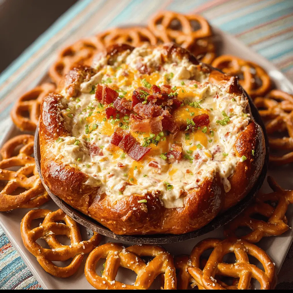 Easy Creamy Pretzel Dip Recipe