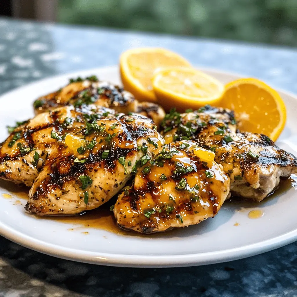 Easy Grilled Citrus Chicken With Sweet Glaze