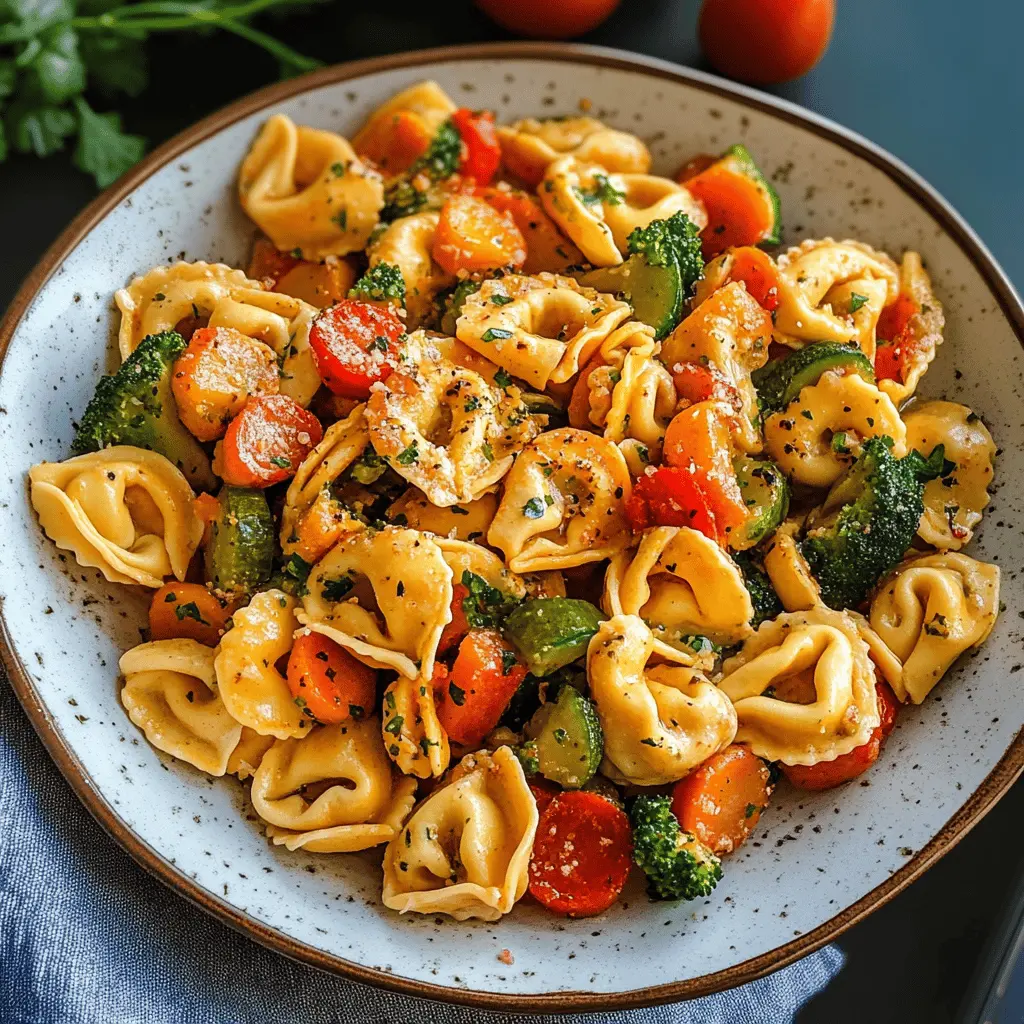 Easy Tortellini With Sautéed Vegetables Recipe