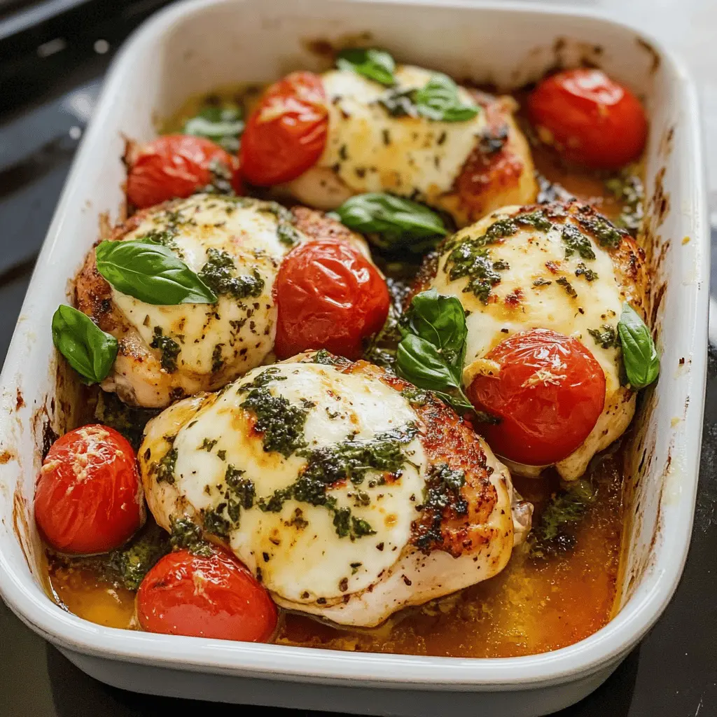 Easy Baked Caprese Chicken Recipe