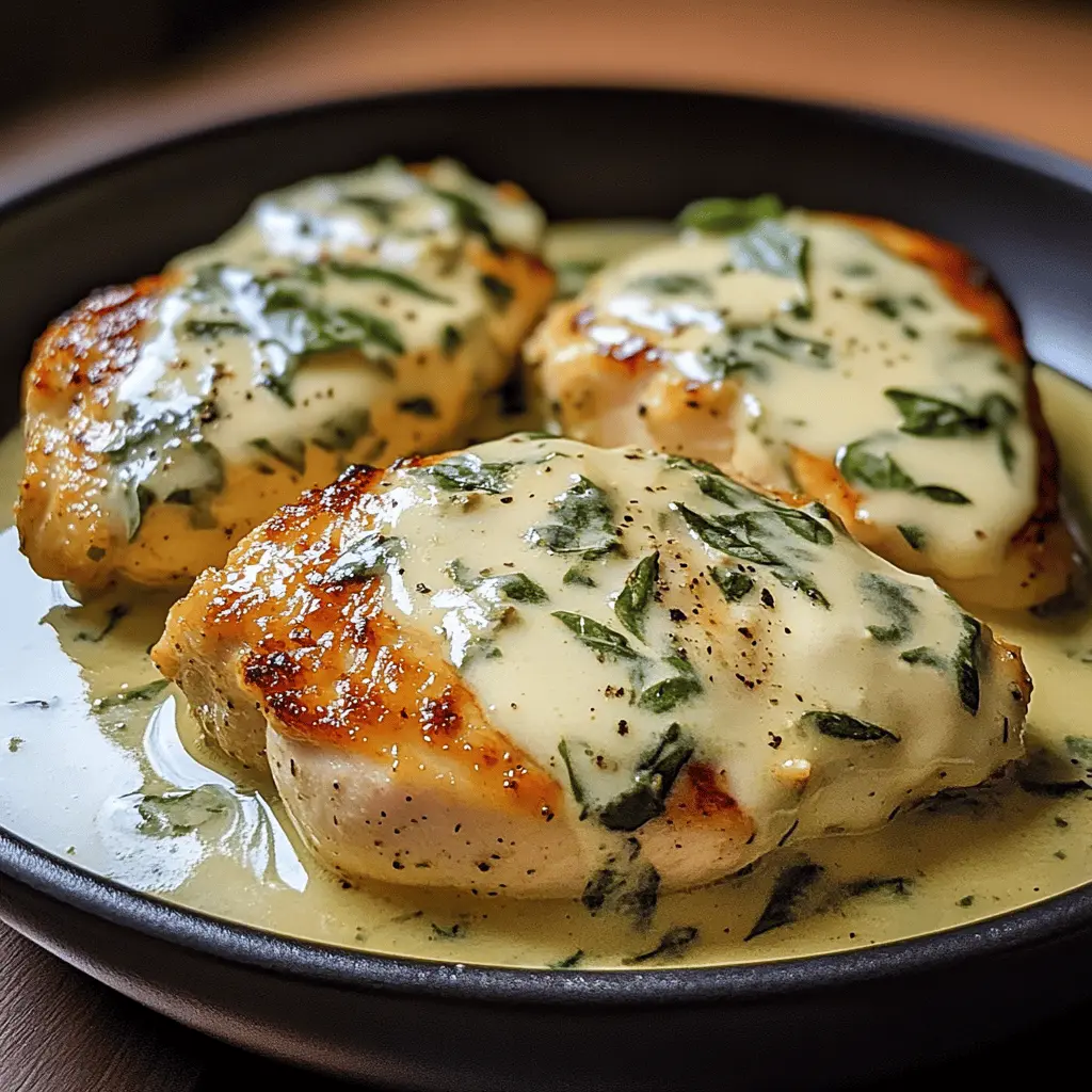 Easy Mozzarella Chicken in Creamy Basil Sauce