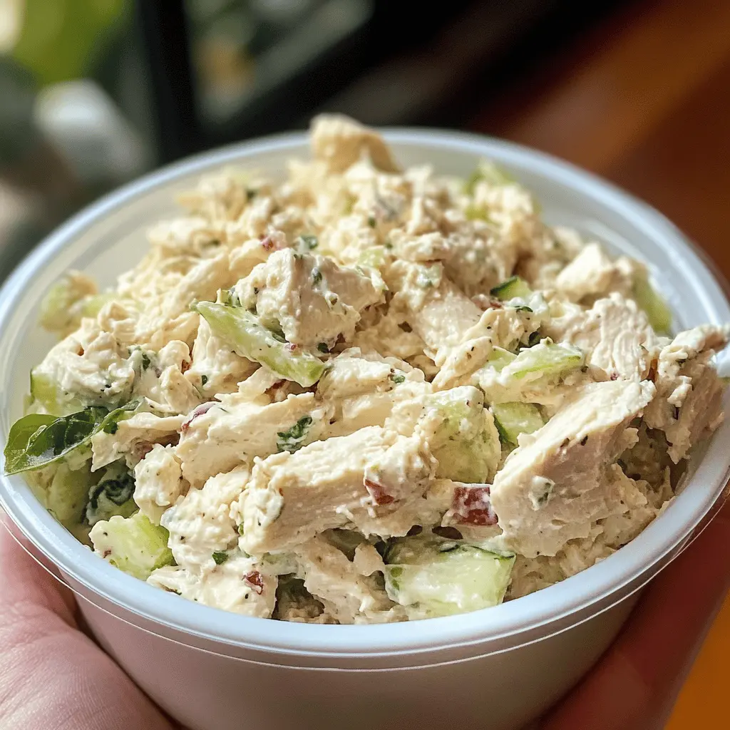 Easy Round Swamp Farm Chicken Salad Recipe