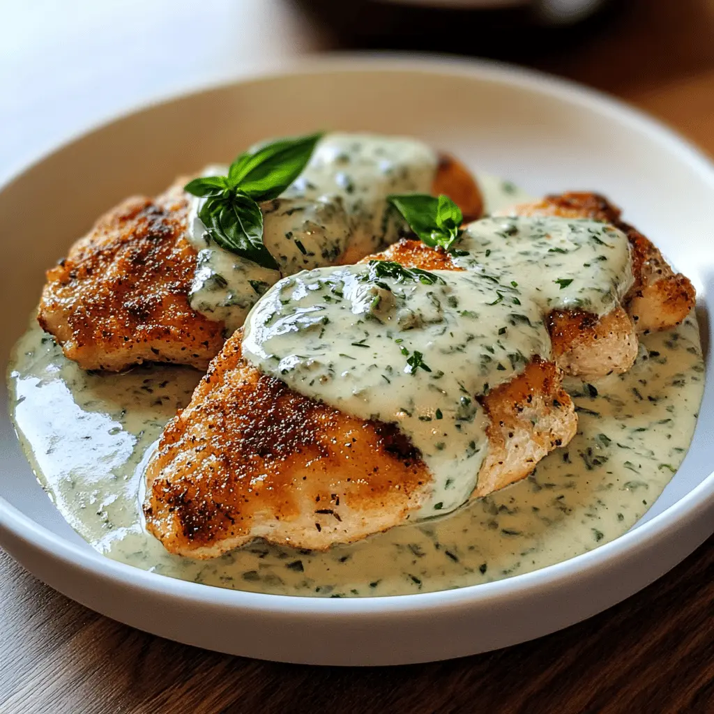 Easy Chicken in Creamy Basil Sauce Recipe