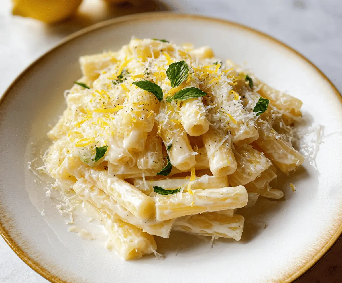 Easy Creamy Lemon Pasta Recipe for Dinner