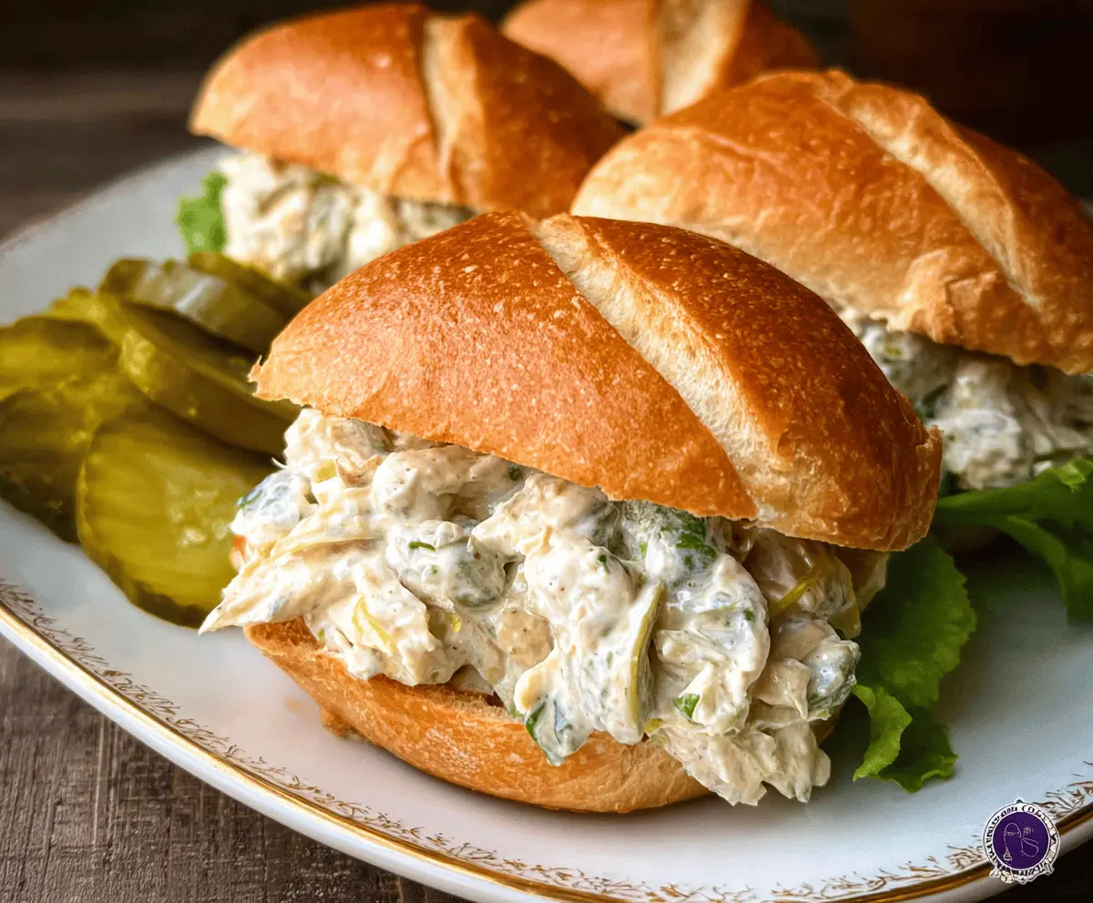 Easy Dill Pickle Chicken Salad Sandwich Recipe
