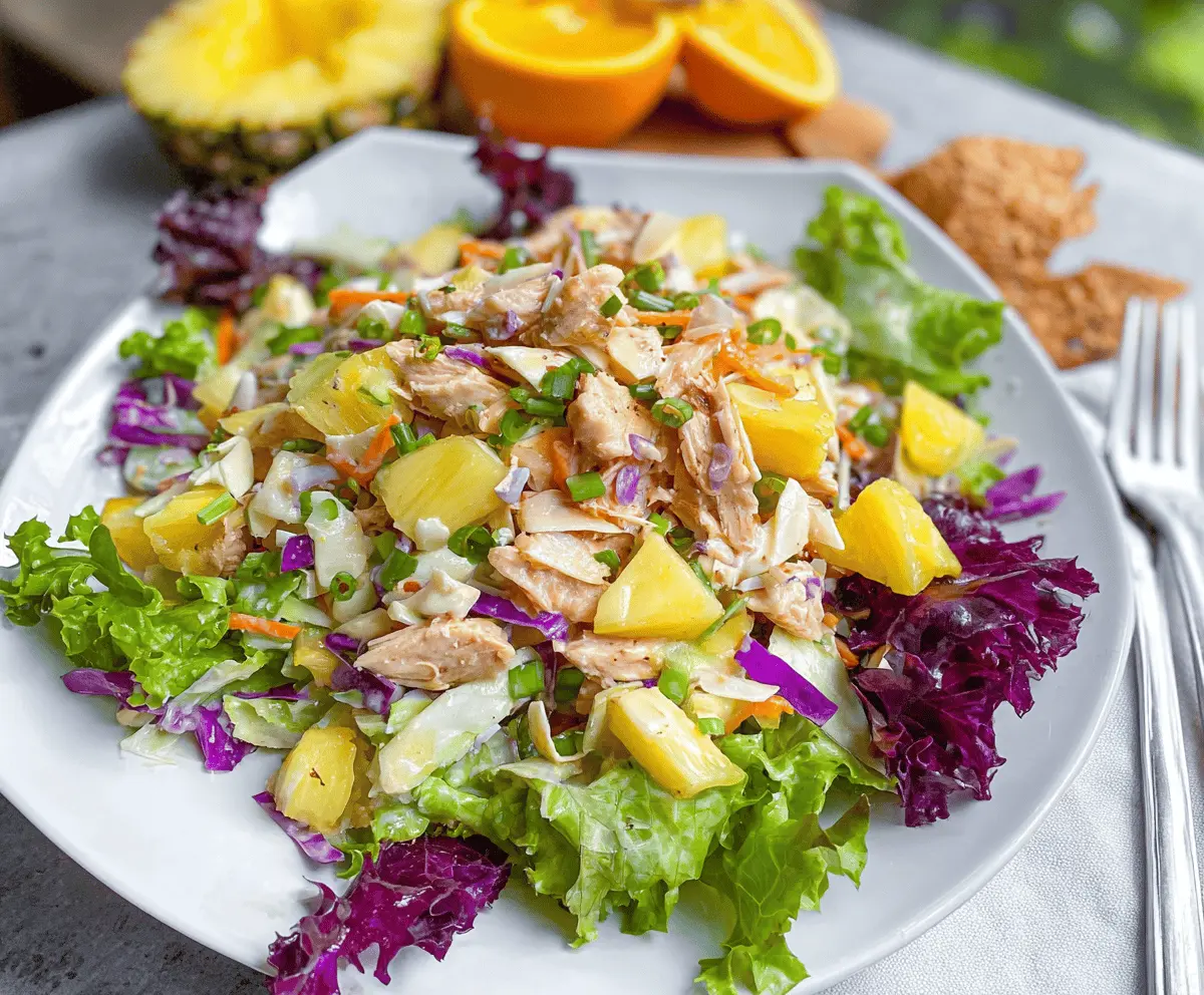 Easy Hawaiian Chicken Salad Recipe