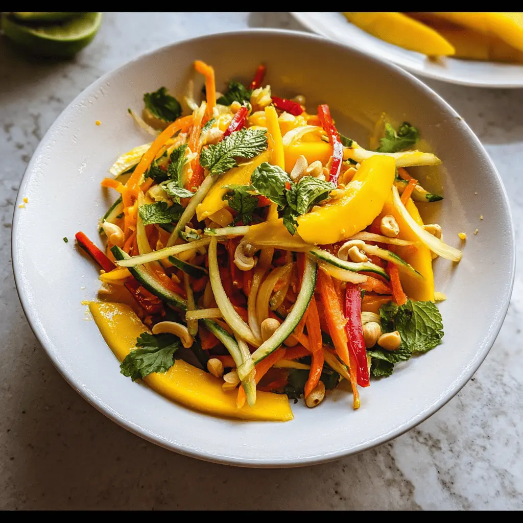 Easy Sweet and Spicy Thai Mango Salad Recipe