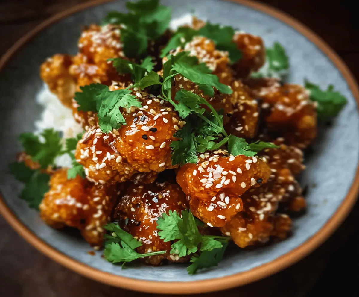 Easy Sticky Sesame Cauliflower Recipe