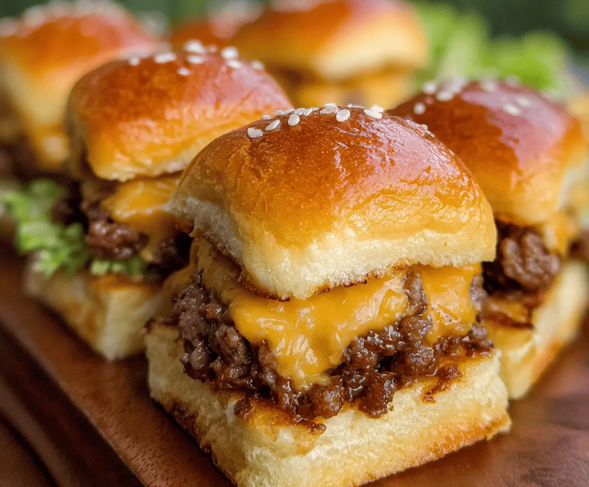 Easy Cheeseburger Sliders Recipe