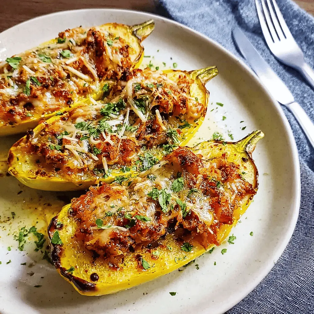 Easy Cheesy Stuffed Yellow Squash Recipe