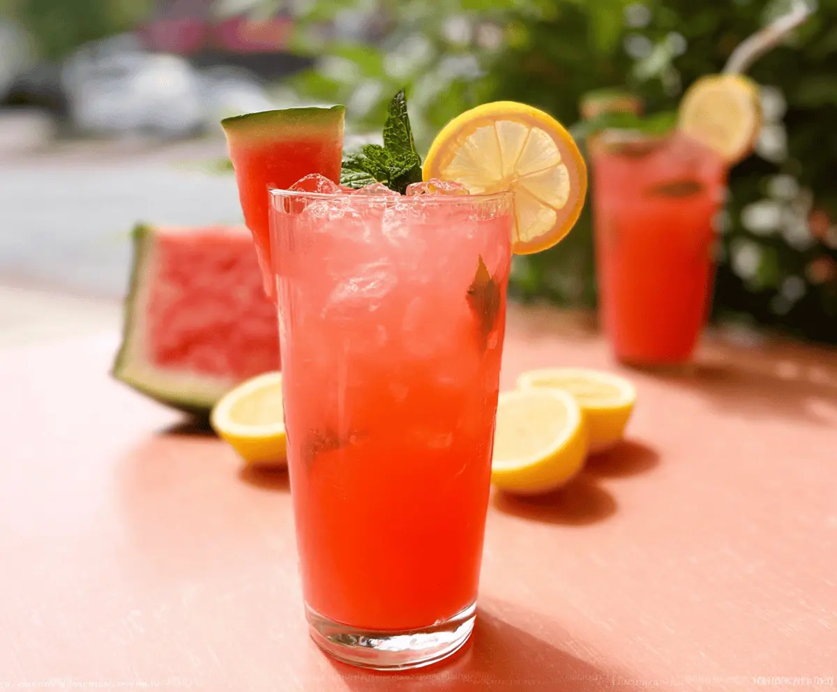 Copycat Chick-fil-A Watermelon Mint Lemonade Recipe