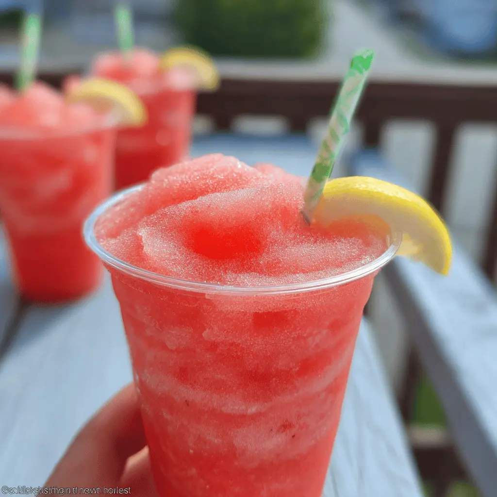 Refreshing Lemonade Watermelon Slushie Recipe