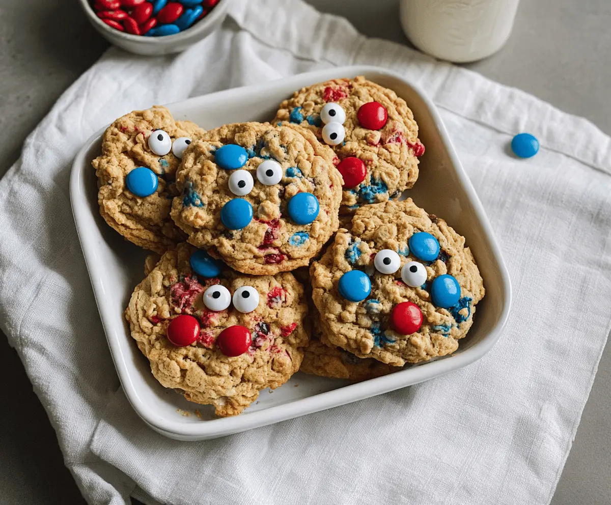 Easy 4th of July Monster Cookies Recipe