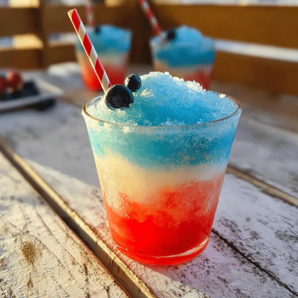 Red White and Blue Margarita Slush Recipe