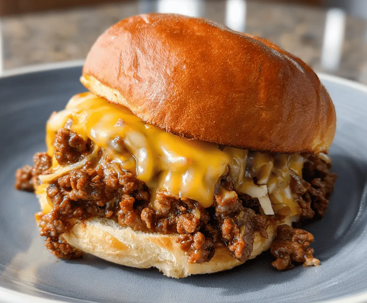 Cheesy Beer Sloppy Joes Recipe for Dinner