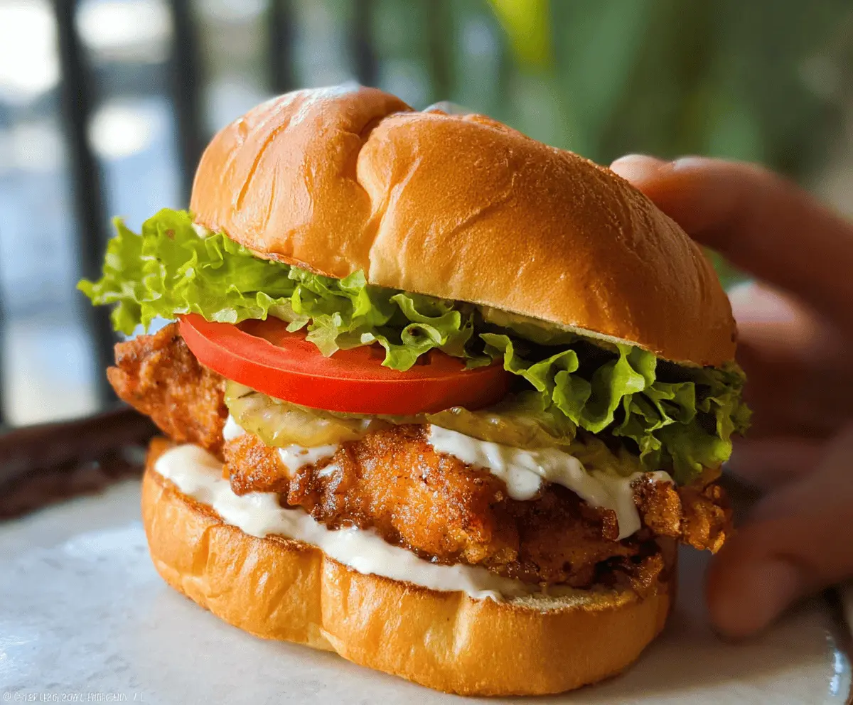 Easy Crispy Chicken Sandwich Recipe