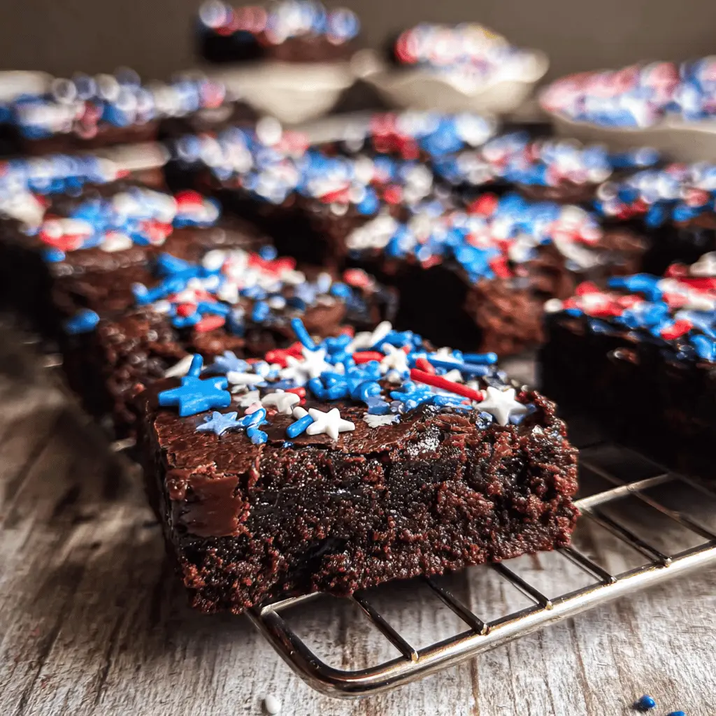 Star Spangled Brownies Patriotic Dessert Recipe